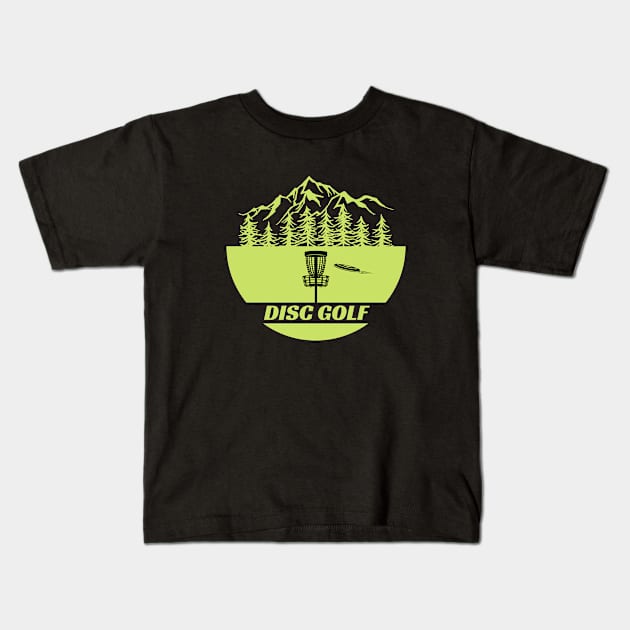 Disc Golf lovers Kids T-Shirt by Zodde art